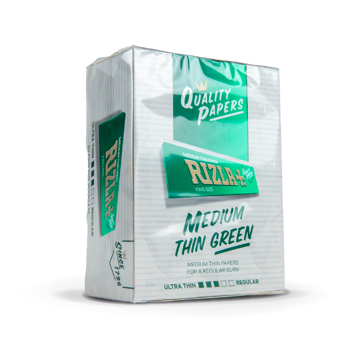 Rizla Rolling Papers: Green - King Size Slim (50 Pack)