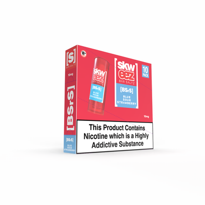 Skweez Nic Salts: Blue Sour Strawberry - 10mg (10 Pack)