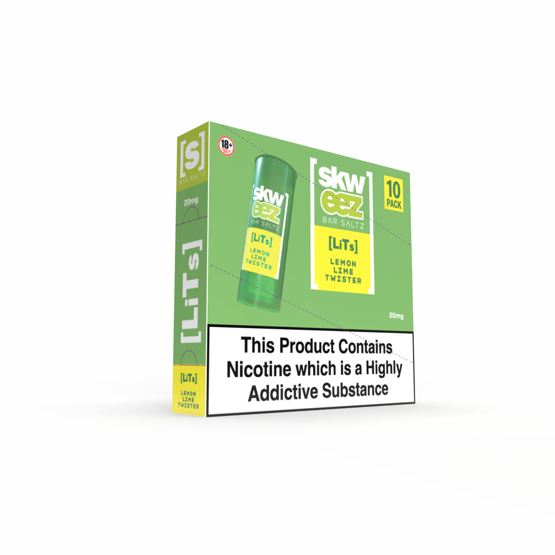Skweez Nic Salts: Lemon Lime Twister - 20mg (10 Pack)