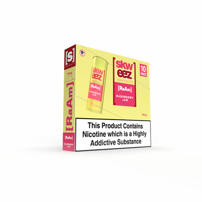 Skweez Nic Salts: Raspberry Jam - 10mg (10 Pack)