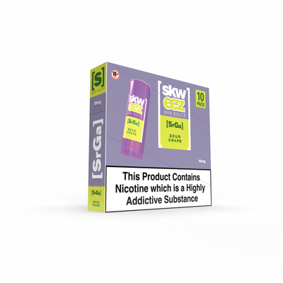 Skweez Nic Salts: Sour Grape - 10mg (10 Pack)