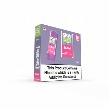 Skweez Nic Salts: Sour Strawberry - 20mg (10 Pack)