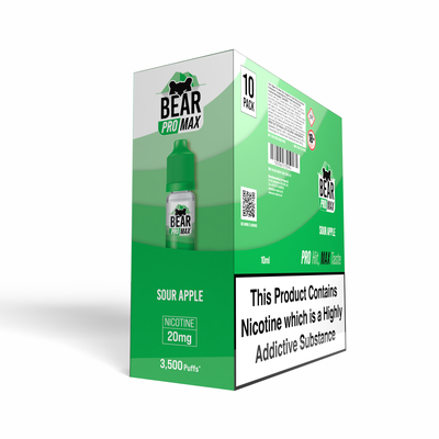 BEAR Pro MAX Salts: Sour Apple - 10mg (10 Pack)