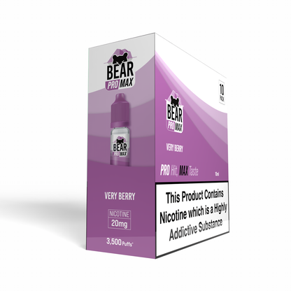 BEAR Pro MAX Salts: Very Berry - 20mg (10 Pack)