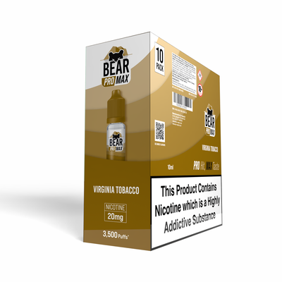 BEAR Pro MAX Salts: Virginia Tobacco - 20mg (10 Pack)