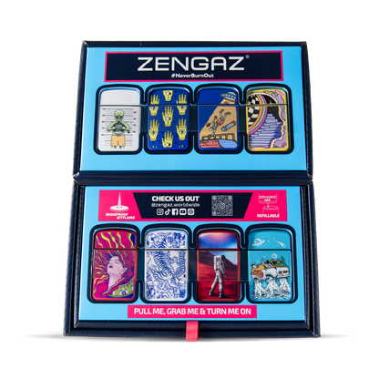 Zengaz Cube Display Jet Lighters ZL-12 (16 pcs)