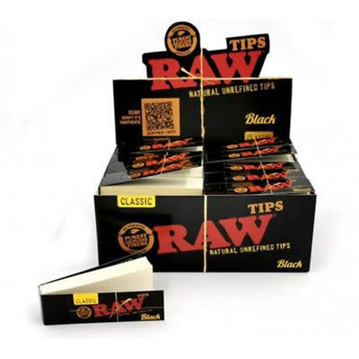 RAW Black Rolling Tips (Full Box)