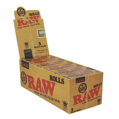 RAW Classic 3M Roll Rolling Paper-RAW-Blazed Wholesale