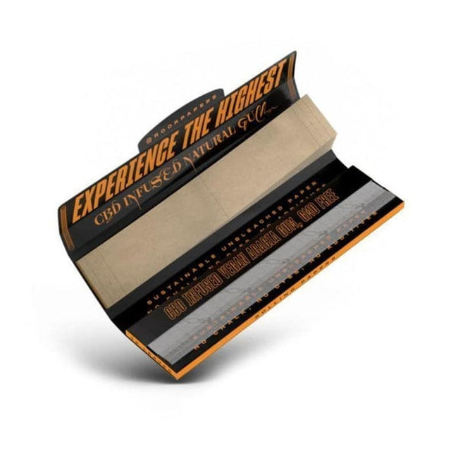 ROOR CBD Infused Ultra Thin King Size Rolling Papers & Tips - Unbleached-ROOR-Blazed Wholesale