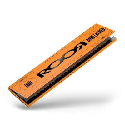 ROOR CBD Infused Ultra Thin King Size Rolling Papers - Unbleached