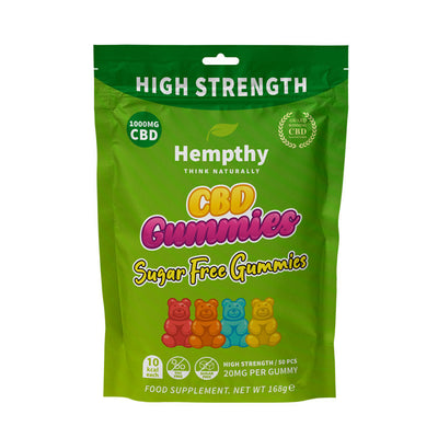 Hempthy CBD Sugar Free Gummies 1000mg